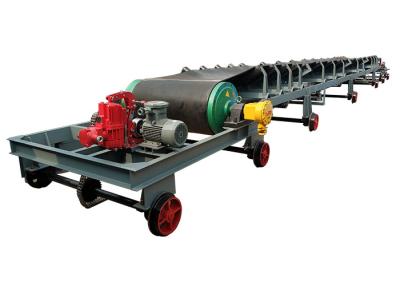 China Rail Whell Movable 1200mm Belt Conveyor Machine for sale