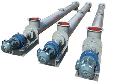 China 30 Degree Inclined Angle Pipe Screw Conveyor Adjustable Speed Auger Conveyor for sale
