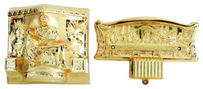 China Christ Type Casket Hardware Kit , PP / ABS Coffin Fittings Suppliers With Steel Bars for sale