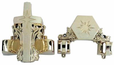 China Gold Color Casket Ornament Coffin Corner 12# LG In Light Gold Color 18K for sale