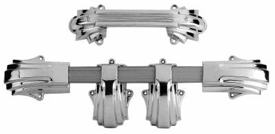 China Silver Color Casket Swing Bar Set , Casket Handles Suppliers Simple Design for sale