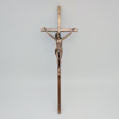 China Light Weight Catholic Casket Crucifix / Jesus'S Cross Antique Copper Color for sale