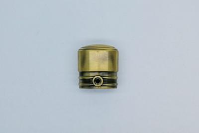 China Round End Tip Casket Hardware ZA06 Antique Brass Plating Size Customized for sale