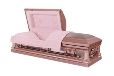 China Stainless Steel Casket MC05 18 Gauge With Natural Brushed Silver Finish for sale