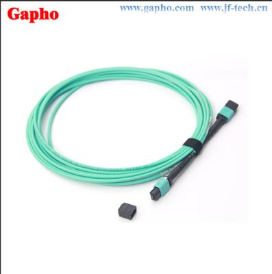 China Multicore Standard Fiber Optic Patch Cable MPO To MPO Multiple Colour for sale