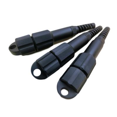 China IP66 PDLC Waterproof Fiber Optic Cable Connector Outdoor Black for sale