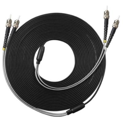 China 10G ST To ST Fiber Optic Jumper , Single Mode Fiber Jumpers Dual Core for sale