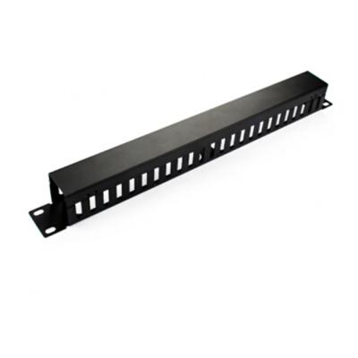 China Fiber Patch Panel 24 Gear 48 Port Metal Wire Management Frame for sale