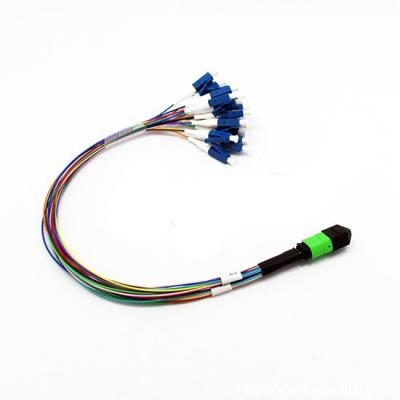 Chine 12 câble OM2 du connecteur MPO MTP de fibre de noyau pour la cassette optique à vendre