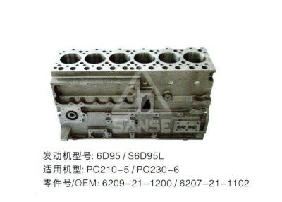 China 6D95 / S6D95L Engine Block With Engine Cylinder Head For Excavator for sale