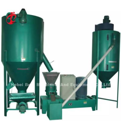 China Motor Driven Feed Mill Equipment , Stainless Steel Feed Crushing Machine Rose for sale