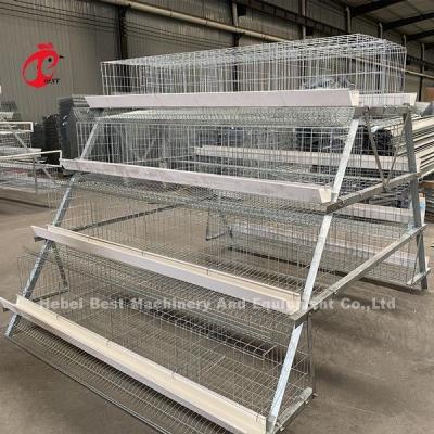 China Q235 Wire Galvanized A Type Battery Cage For Layers Chicken Emily for sale