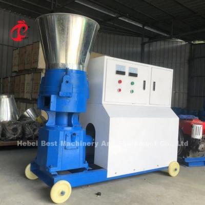 China 220V Flat Die Chicken Feed Pellet Machine 1000kg Per Hour Star Te koop