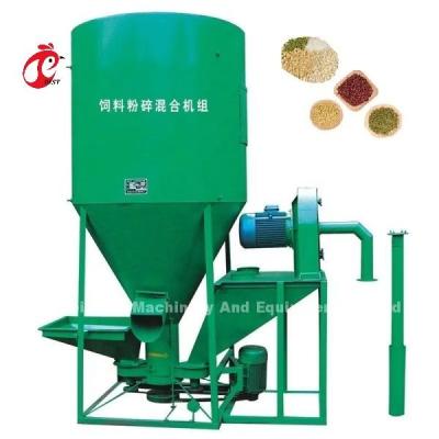 China High Efficiency Animal Feed Processing Machine Mixer And Crusher Combine Machine Iris à venda