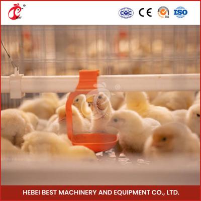China Automated Pullet Baby Battery Chick Brooder Cage For Day Old Layer Grower Chicks Rose en venta