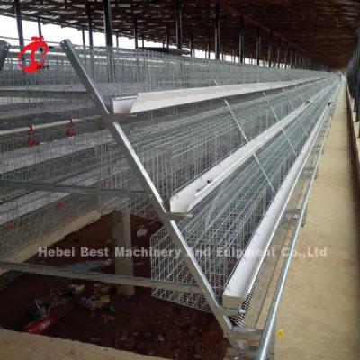 China 3 Tiers Hot Dip Galvanized Poultry Farm Chicken Cage, Layer Chicken Cage Hot Sale Mia for sale