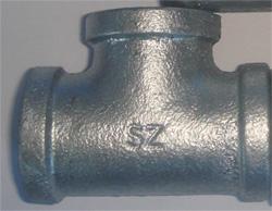 China malleable iron pipe fitting tee for sale