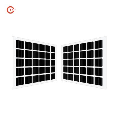 China 160W Mono Bifacial BIPV Solar Panels PV Compenents With Double Laminated Glass for sale