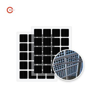 Китай Bifacial модули панелей солнечных батарей 105W интегрированные зданием BIPV Monocrystalline солнечные продается