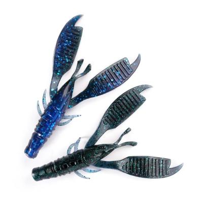 China Craw Flapper Soft Fishing Bait Crayfish Chunk Freshwater Silicone Bass Fishing Lures for sale