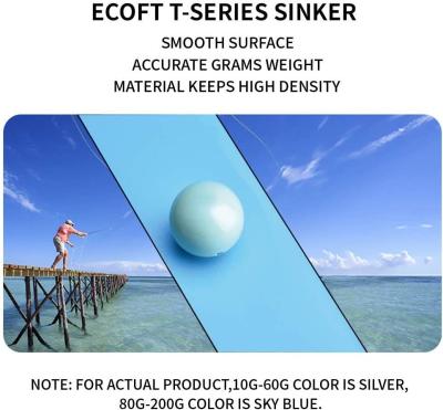 China ISO ECOFT Fishing Sinkers ECOFT Non Lead Fishing Sinkers Round for sale