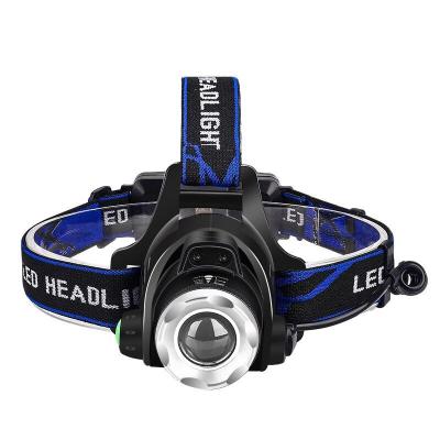 China Outdoor LED Head Light Frontale Bright Chargeable Induction Zoom Head Torch Light for sale