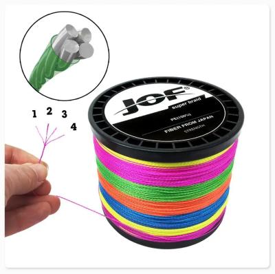 China 4 Strand  500m Fishing Tackle Set High Performance Braided Fishing Line for sale