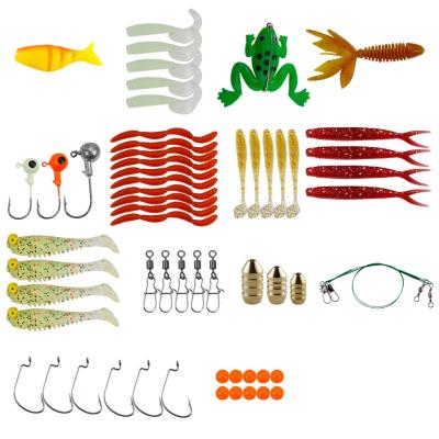 China Colorful Fishing Tackle Set Plastic Metal Fishing Tackle Bait for sale