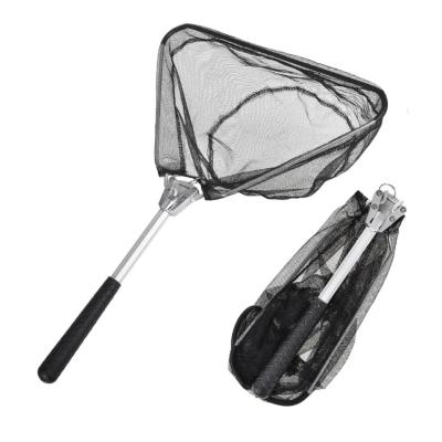 China 50CM Portable Fishing Tackle Set Foldable Durable Nylon Landing Fishing Net for sale