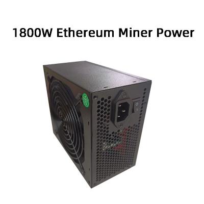 China 1800W Ethereum GPU Miner Power Supply Silent Version With 14cm Fan for sale