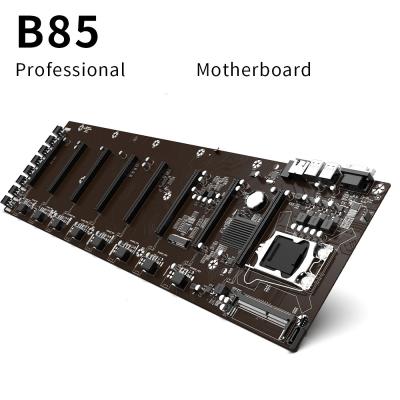 China Intel B85 Ethereum Mining Motherboard 8 GPU B85 Riserless PCIEx16 for sale