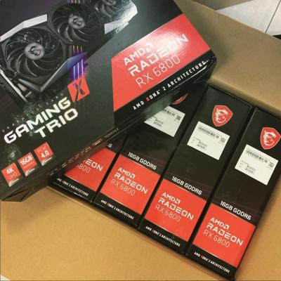China AMD Radeon RX 6800 XT MSI Video Card XFX GPU 256bit Sapphire 6800xt for sale