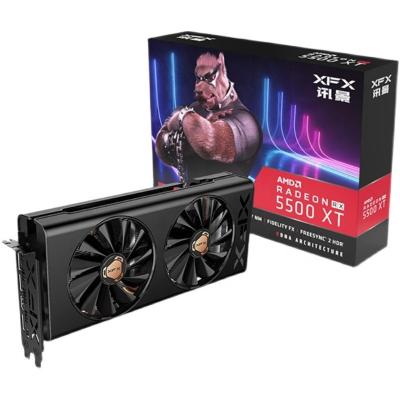 China New Fast delivery gpu radeon XFX RX5500xt  best-selling graphics cards rx5500xt 8g gaming graphics cards for sale