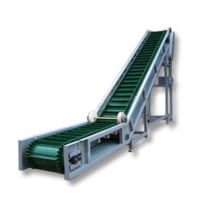 China 650mm Rubber Skirt Inclined Belt Conveyor Stainless Steel Incline Conveyor for sale