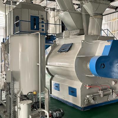 China 6tph 415V Pellet Making Machine Double Shaft Paddle Mixer For Animal Feed Batch Mixer for sale