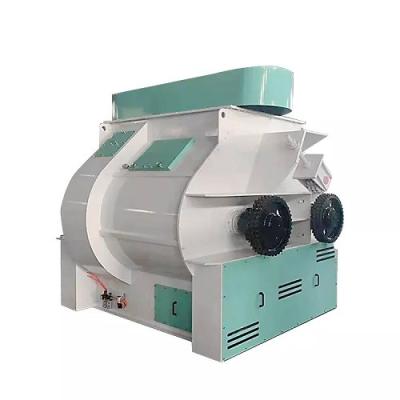 China 250kg 5.5kw  Double Shaft Mixer Poultry Feed Mixer Machine 60 Seconds for sale
