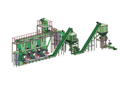 China 1tph To 20tph Wood Pellet Production Line 2 Rollers Biomass Pellet Making Machine for sale