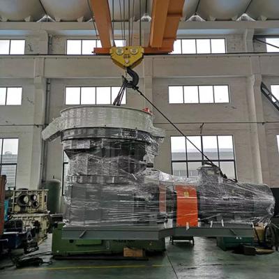China MSW 3 Rollers Refuse Derived Biofuel RDF Pellet Mill Machine No Roller Bearing. for sale