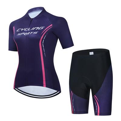 China Custom Women Pro Team Cycling Jersey Biker Short New Design Breathable Wholesale Sublimation Set Cycling Wear for sale