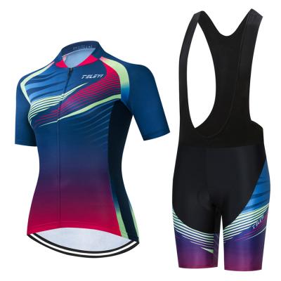 China Anti-wrinkle Women Men Cycling Wear Uniform Sports Wear Bicycle Clothing Set Wholesale Biker Shorts Set for sale