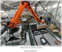 Quality OEM Industrial Robot Cell Palletizing Robot Cell For Food , Logistics , Package for sale
