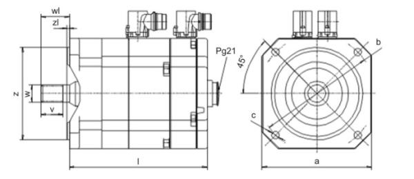 Quality ODM 8.6kW Kuka Robot Servo Motor For KR C4 IP64 Protection ME_480_180_3 0_S0 for sale