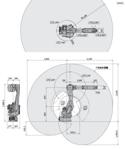 Quality ODM Kawasaki Robot Arm RS080N Programmable Robotic Arm For Handling for sale