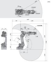 Quality BX100N Kawasaki Robot Arm Floor Mounting Commercial Robotic Arm for sale