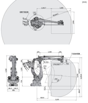 Quality Kawasaki CP180L is a four-axis special palletizing high-speed robot for sale