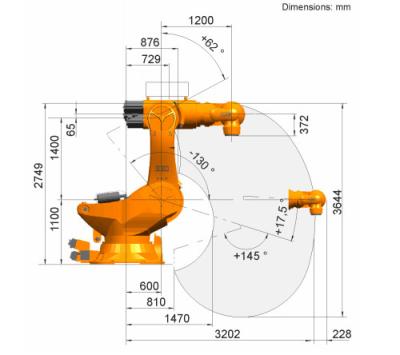 Quality Custom Industry Robot Arm KR1000 1300 Titan PA Automatic With 5 Axes for sale