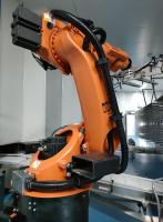 Quality Palletizing Industrial Robot Cell with 6axis and 0.06mm Repeatability 700 cycles/hour for sale