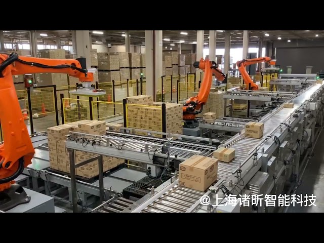 Logistics robot line