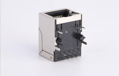 Chine les connecteurs 10/100 Rj45 bas choisissent le port 1X1 avec la longueur interne du Magnetics LED G/Y 21.35mm à vendre