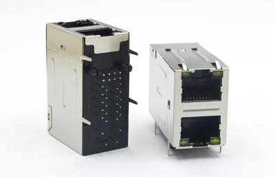 中国 産業磁気側面のためのイーサネット10base Tコネクターは積み重ねられて入ります 販売のため